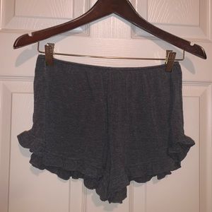 Brandy Melville Soft Ruffle Hem Shorts